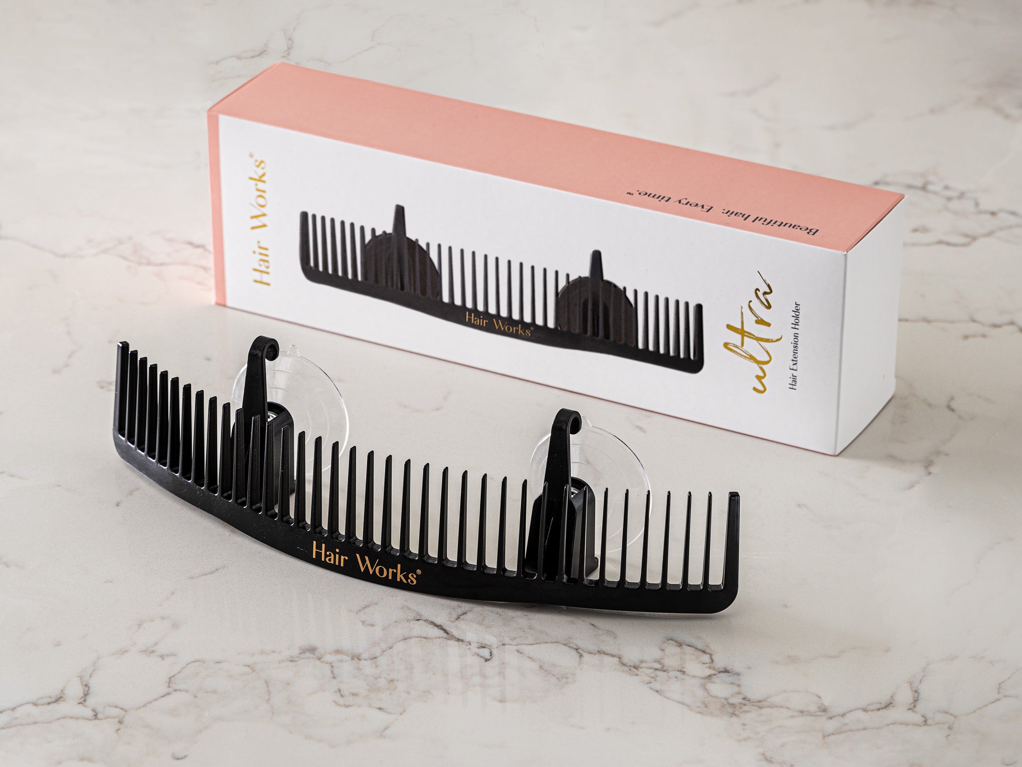 - ? Hair Extensions Hanger & storage set for hair extensions! *NEW* Hair Extension Storage (Carrier + Hanger) – BOMBAY HAIR main image 3